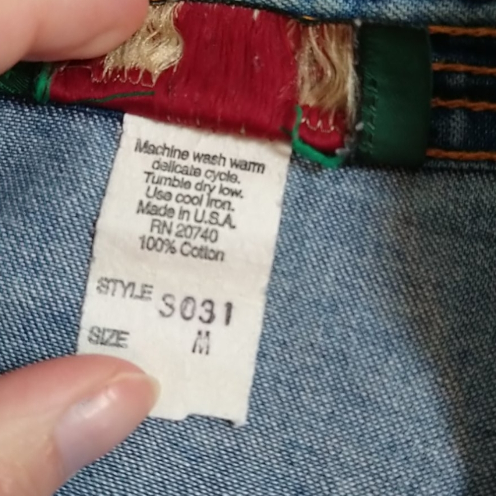 Vintage Orvis Jean Button Up Long Dress - Picture 6 of 12